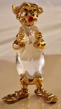 Vintage Rare 80s LENCIA STAR COLLECTION Austrian Crystal 22K Gold Plated CLOWN picture