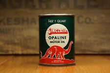 Vintage SINCLAIR Opaline Motor Oil Advertising Tin Piggy / Savings Bank picture