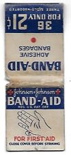Johnson & Johnson Band Aid  Vintage Matchbook Cover picture