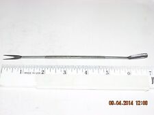 Vintage Taiwan 6 inch two prong cocktail fork w stirrer swizzle stick picture