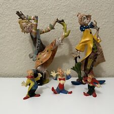 Depose Italy Clown Figurines 948 & 946 - Hand Painted Mini Clown Figures (x3) picture
