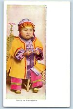 Chinese Little Boy Postcard Belle Of Chinatown c1905 Unposted Antique picture
