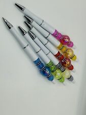 Handmade Custom Beaded Pen With 2 Extra Ink Refills. picture