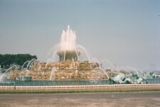 1961 Buckingham Fountain Grant Park Chicago Illinois Vintage 35mm Slide picture