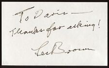 Les Brown Signed Index Card Signature Autographed AUTO picture
