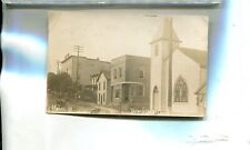 BOWERSTON OHIO VINTAGE FIRST NATIONAL BANK REAL PHOTO POSTCARD 1912 1107R picture