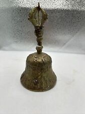 5.5” Antique Bronze Brass Tibetan Buddhist Ceremonial Ritual Prayer Bell picture