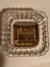 VINTAGE LINCOLN'S TOMB CRYSTAL ASHTRAY PRESIDENT ABRAHAM LINCOLN SPRINGFIELD ILL picture
