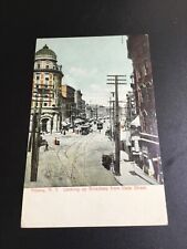 Albany, NY Postcard - Looking Up Broadway 1315 picture