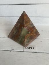 KCGS Green Onyx Pyramid Hand-Carved, Stone, Carving, Madagascar picture