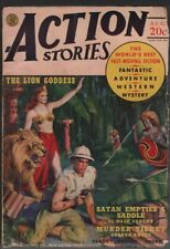 Action Stories 1940 August. Lion Goddess cover. picture
