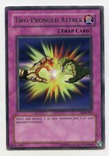 Yugioh Two Pronged Attack LOB-061 Played picture