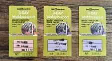 3 Walt Disney World 3-Day World Passport Tickets 1985 USED 2 Adult, 1 Child EUC picture