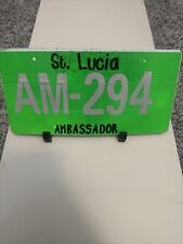 St. Lucia License Plate Rep. Ambassador picture