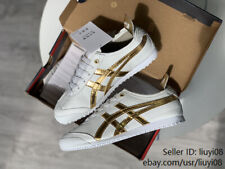 NWT Onitsuka Tiger MEXICO 66 White/Gold Shoes Women Men Unisex Classic Sneakers picture