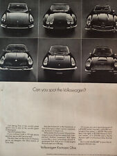 1967 Esquire Original Advertisement VW Can You Spot The Volkswagon Karman Ghia? picture