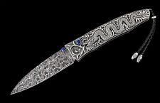 New William Henry B30 Silver Dragon Hand-Carved Sterling Silver Pocket Knife picture