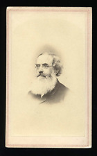 civil war 1860s cdv signed autographed man with big beard famous or political ID picture