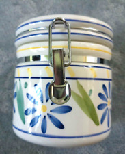 VINTAGE CIC CANISTER 5.5H with FLOWER DESIGNS picture