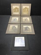 Antique Cabinet Cards Log Cabin Photos 1920’s Lot Of 7 picture