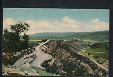 1951 CANON CITY, CO * SKYLINE DRIVE ~ U.S. HIGHWAY 50 * POSTED CC VINTAGE LINEN picture