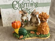 Charming Tails by Fitz & Floyd ~ Harvest Time Honeys Figurine ~Fall Autumn Mouse picture