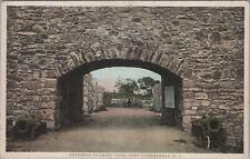 Entrance to Court Yard Fort Ticonderosa New York NY c1910s Postcard UNP 6911b picture