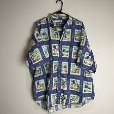 Big Dogs Golf Vintage Button Up Shirt Size 3X picture