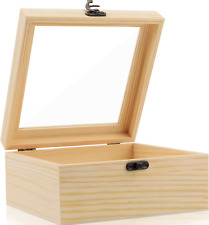 Wooden Box,Extral Large Unfinished Pine Wood Boxes Wooden Storage Box,Rectangle  picture
