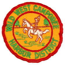 Vintage Wild West Camporee Harbor District Los Angeles Area Council Patch CA BSA picture