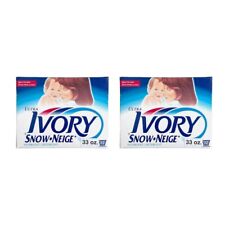 2 Ultra Ivory Snow Powder Laundry Detergent 33 oz Each Vintage Sealed picture