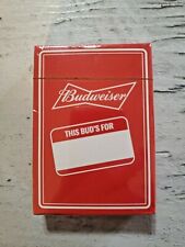 New Budweiser Playing Cards Factory Sealed  picture