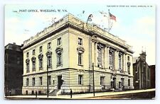 Postcard USPS Post Office Building in Wheeling WV picture