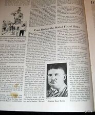 ERNST ROEHM 1934 NAZI STORM TROOPER LEADER FEATURE THE MAILED FIST OF HITLER picture