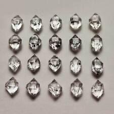 1.6g/20pcs 5-6mm Black Phantom Top Clear Herkimer Diamond Quartz Crystal 3810 picture