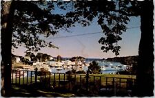 CAMDEN, MAINE ME Harbor Ships View from Library Postcard picture