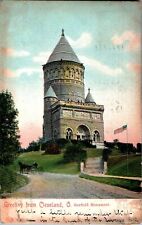 Garfield Monument, Greetings from Cleveland, Ohio OH 1905 Postcard picture