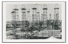 RPPC Oil Wells Skyline of KILGORE TX Texas Vintage Real Photo Postcard picture
