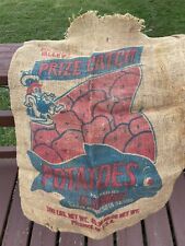 Vintage Red River Valley Prize Patatoes Burlap Sack  picture