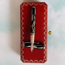 LOUIS CARTIER Chiffres Romaines Black Lacquer Limited Edition fountain pen E C  picture
