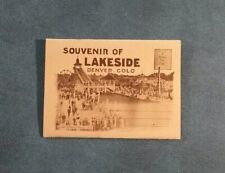 LAKESIDE AMUSEMENT PARK Denver CO Postcard Folder 11 Views 1908 EXCELLENT  picture