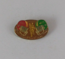Vintage 2000 Kansas Shrine Bowl Red & Green Helmets Moila Shriners Lapel Hat Pin picture