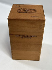 Vintage Dunhill Ramon Allones Square Spanish Cedar EMPTY Cigar Box EUC picture
