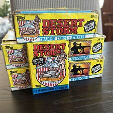 1991 Topps Desert Storm Victory Series 2 Trading Card Box (109 Packs) Yellow picture