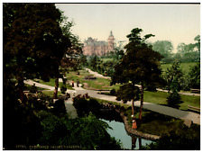 England. Yorkshire. Harrogate. Valley Gardens I. Vintage Photochrome by P.Z,  picture