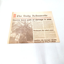 The Daily Ardmoreite Sports Oct. 25 1991 Ardmore Oklahoma Thunderstorm Damage picture
