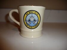 USS MCKEE AS-41 SHIP'S CREST GOLD RIMMED CERAMIC COFFEE/COCOA MUG -Free Shipping picture