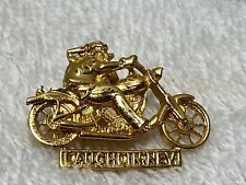 1995 Laughlin Rally Pin Motorcycle Biker riding a Harley Davids Vest Lapel Pin. picture
