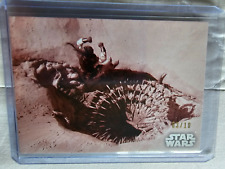 2020 Topps Star Wars Return of the Jedi Black and White The Pit of Carkoon /10 picture