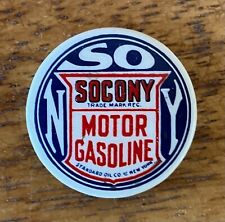 c. 1915 Standard Oil Of New York, SOCONY Gasoline Advertising Pinback Button picture